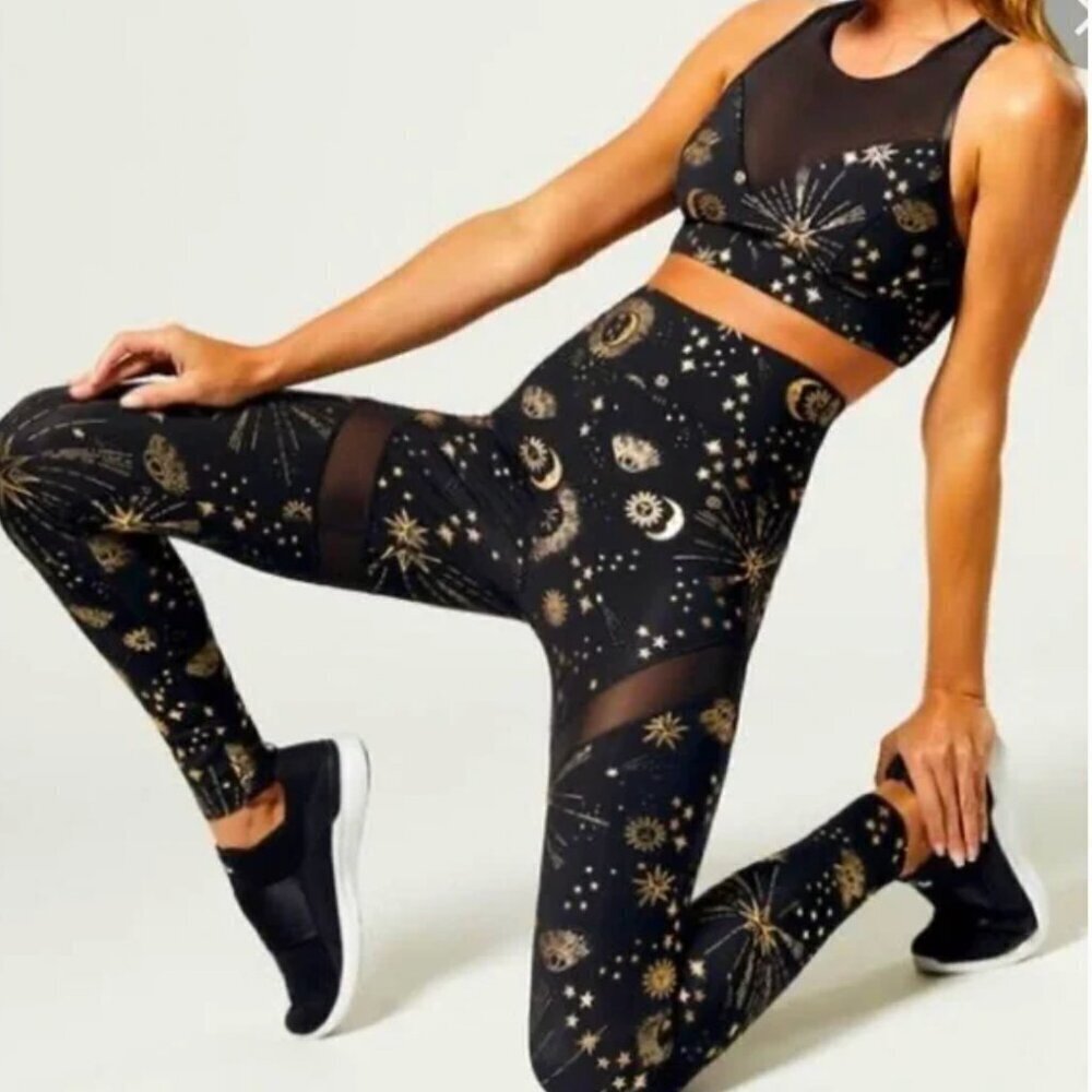 CARBON38  Cosmic Constellation Leggings size small